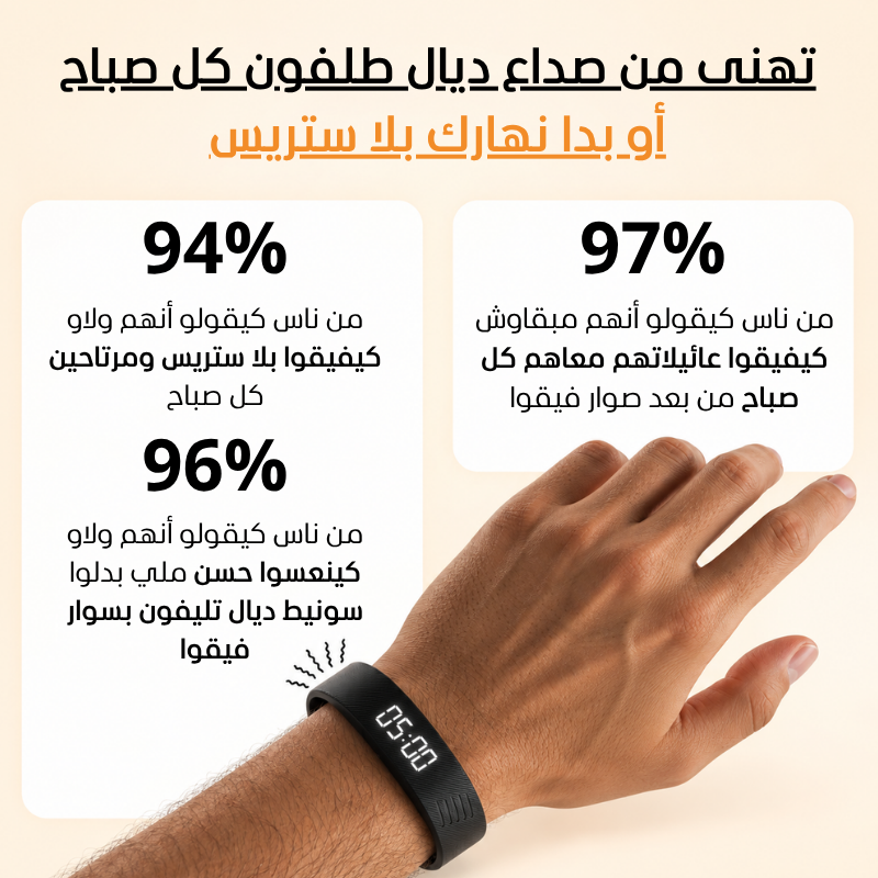 فيقوا | السوار الذكي - بدا نهارك بلا ستريس